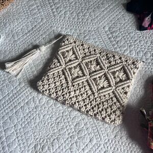 Macramé-clutch NWOT